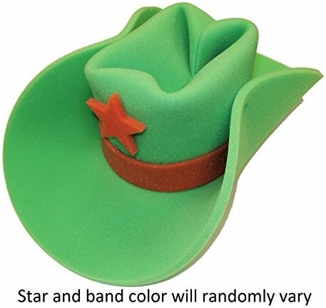 Jumbo Size Foam Cowboy Hat - Lime Green