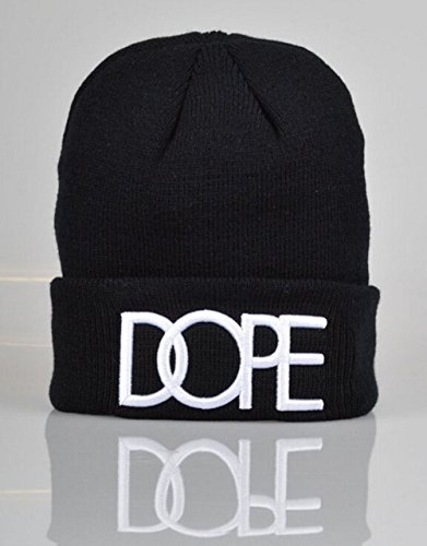 3D Embroidered Dope Beanie Cap Hat Men Women