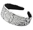 Rock Rebel Accessory WINGED ROSE Headbands - White