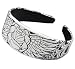 Rock Rebel Accessory WINGED ROSE Headbands - White