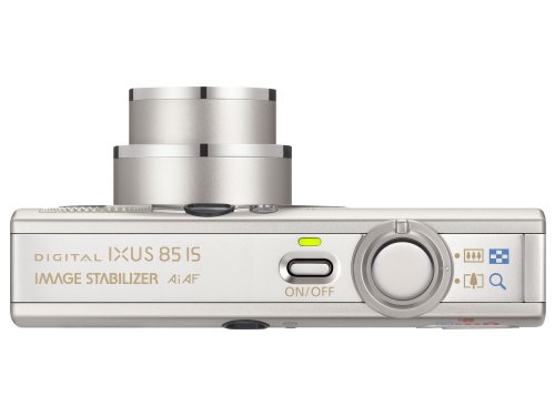 Canon Digital IXUS 85 IS Compact Camera - Silver (10 MP, 3x Optical Zoom) 2.5'' High Resolution PureColor LCD II