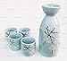 Happy Sales HSSS-SBB01, Spring Blossom 5 pc Sake Set Light Blue