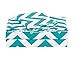 Chezmoi Collection 4-Piece Chevron Zig Zag Patterns Sheet Set (Full, Teal)