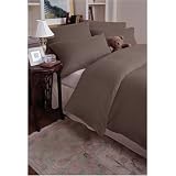Luxury European 200-gram 100% Cotton Flannel King Sheet Set, Chocolate