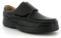Dr Keller "Carter" Mens Casual Velcro Fastening Comfort Shoes - Black