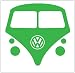 VW Bus Vanagon Sticker Decal Green