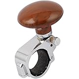 uxcell&reg; Car Power Handle Steering Wheel Knob Clamp Suicide Grip Spinner Brown
