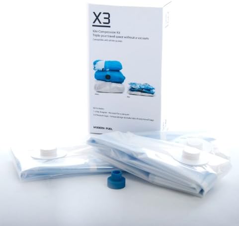 X3 Kiteboarding Kitesurfing Vacuum Travel Bag Kite Compression Kit Set of 3