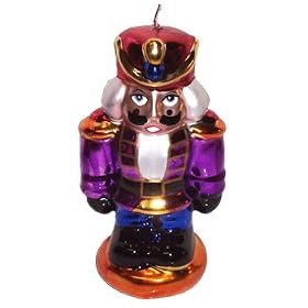 Electroplated 4  Nutcracker Soldier Purple by Lava