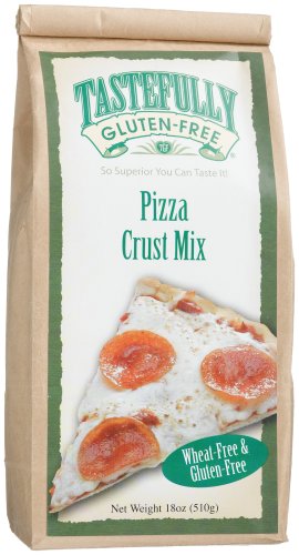 Tastefully Gluten Free Pizza Crust Mix, 18-Ounce Bags (Pack of 6)