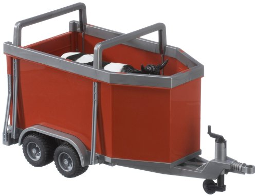 Childrens Toyshop  Toys : Bruder 02029 Cattle Trailer including 1 Cow 1:16th Scale