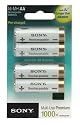 Sony Nickel-Metallhydrid Akkus 4er Pack Mignon Ni-MH 2.000 mAh Cycle-Energy-Blue