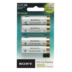 Sony Nickel-Metallhydrid Akkus 4er Pack Mignon Ni-MH  2.000 mAh Cycle-Energy-Blue