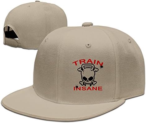 Train Insane Skull Baseball Flat Bill Hat,Hiphop Adjustbale Cap