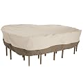 Veranda Patio Table & Chair Set Cover 70932, Large, Pebble for Rectangular or Oval Table up to 108