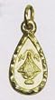 Juan de Lagos and Sacred Heart of Jesus 10KT Gold Baptism Medal, 12 x 8 mm, with 14KT Gold Chain, in Deluxe Gift Box