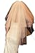 Love Dress 1.5m Length White and Ivory Bridal Veils with Comb (White)