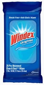 Windex Flat Pack Wipes, 28-Count (Pack of 3)
