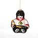 Chicago Blackhawks NHL Glass Snowman Ornament (5.5)"