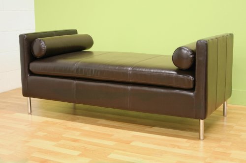 Baxton Studio Sebastiona Brown Bonded Leather 