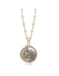 Free Spirit, Brass Edge Sterling Silver Necklace