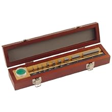 Mitutoyo Steel Rectangular Micrometer Inspection Gage Block Set with Optical Parallel, ASME Grade 0, Inch