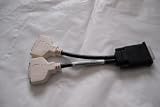 DELL MOLEX DMS-59 DUAL DVI Y-SPLITTER CABLE, REFURBISHED H9361