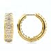14K Diamond Inside-Out Hoop Earrings