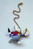  : NEW Disney White Rabbit Alice in Wonderland Ceiling Fan, Light or Lamp Pull Decor Same Day Shipping!