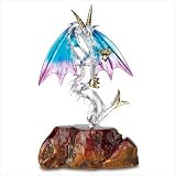 Glass Dragon on Wooden Base - DRA45