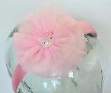 Pink Kitty Girls Organza Headband (Light Pink)