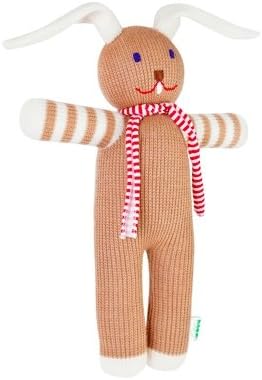 Ukrainian Stuffed Knitted Organic Washable Animal Doll Bunny 'Slava' 12"