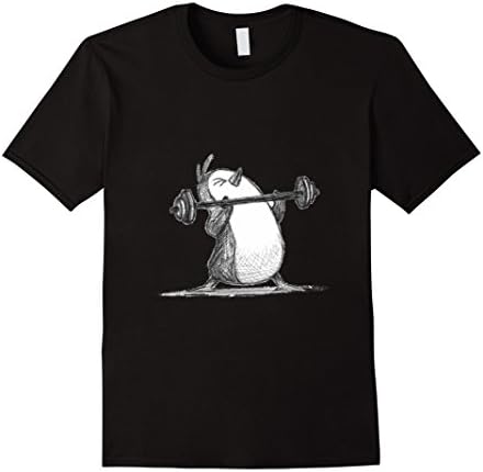 Men's Weightlifting Powerlifting T-shirt Medium Black