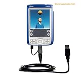 Gomadic for the PalmOne palm Zire 72s - Classic Straight USB Cable for the PalmOne Zire 72s with Power Hot Sync and Charge capabilities - Gomadic Brand w/ TipExchange Technology