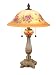 Rose Porcelain Table Lamp in Antique Golden Sand