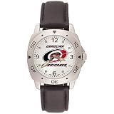 LogoArt Carolina Hurricanes Men's Leather Pro Watch
