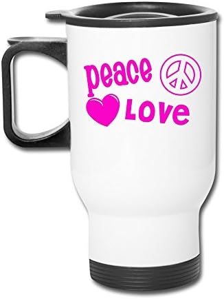 Aip-Yep Best Peace Love Heart Logo Snap Seal Auto Mug White