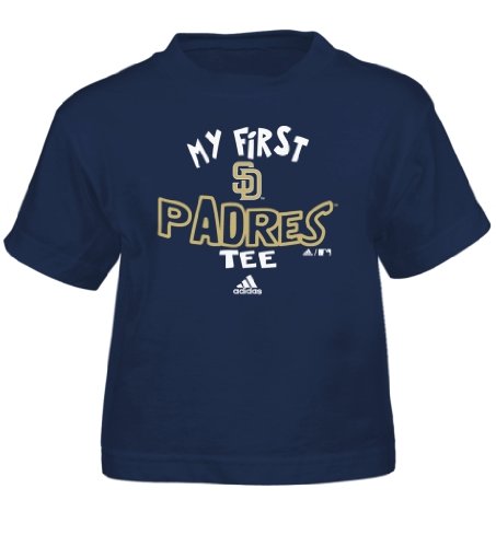 MLB Unisex Infant/Toddler San Diego Padres The Other First Short Sleeve Tee, Navy, Large (4T)