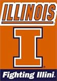 Illinois Fighting Illini Double-Sided 28x40 Banner - COLLEGE ATHLETICS Sports Merchandise