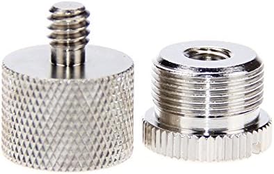 Mic Screw Adapter 1/4"-20 male to 5/8"-27 female &amp; 1/4"-20 female to 5/8"-27 male