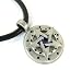 Pentagram Spinner Pewter Pendant on Thick Corded Necklace