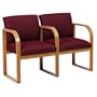 Lesro R2403G3 Contour Full Back Series 2 Seat Sofa with Center Arm