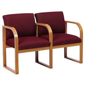 Lesro R2403G3 Contour Full Back Series 2 Seat Sofa with Center Arm
