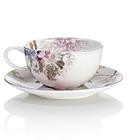 Painterly Floral Cup & Saucer Set