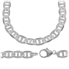 Schmuck-Pur 925/- Silber Stegpanzer-Herren-Armband 15 gr. 19 cm