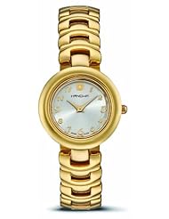 Hanowa Womens 16-8002.02.001.10 Circles Set Interchangeable Bezel Gold IP Silver Dial Watch