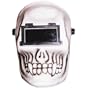 Hoodlum Welding Gear Auto-Darkening Welding Helmet - White Skull, Model# HM100SK-A