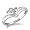 .07 ct tw Diamond Heart Promise Ring size 5