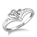 .07 ct tw Diamond Heart Promise Ring