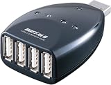 BUFFALO BHB4-U204/BK 2.0 4ポートバスパワー コネクタ直付け